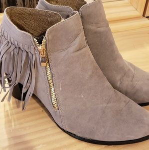 Womens Fringe Booties